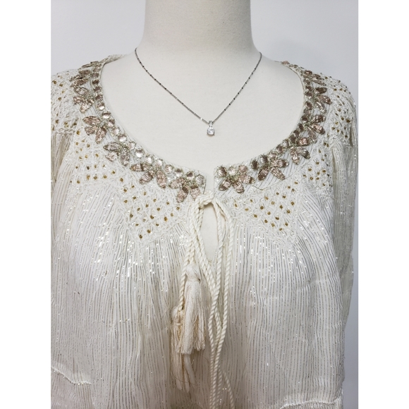 💯%Anthropologie Madi Shimmer Swing Blouse - Picture 7 of 12